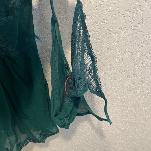 Adore Me Green Chemise & Panty Lingerie Set Large NWT - Picture 5 of 6